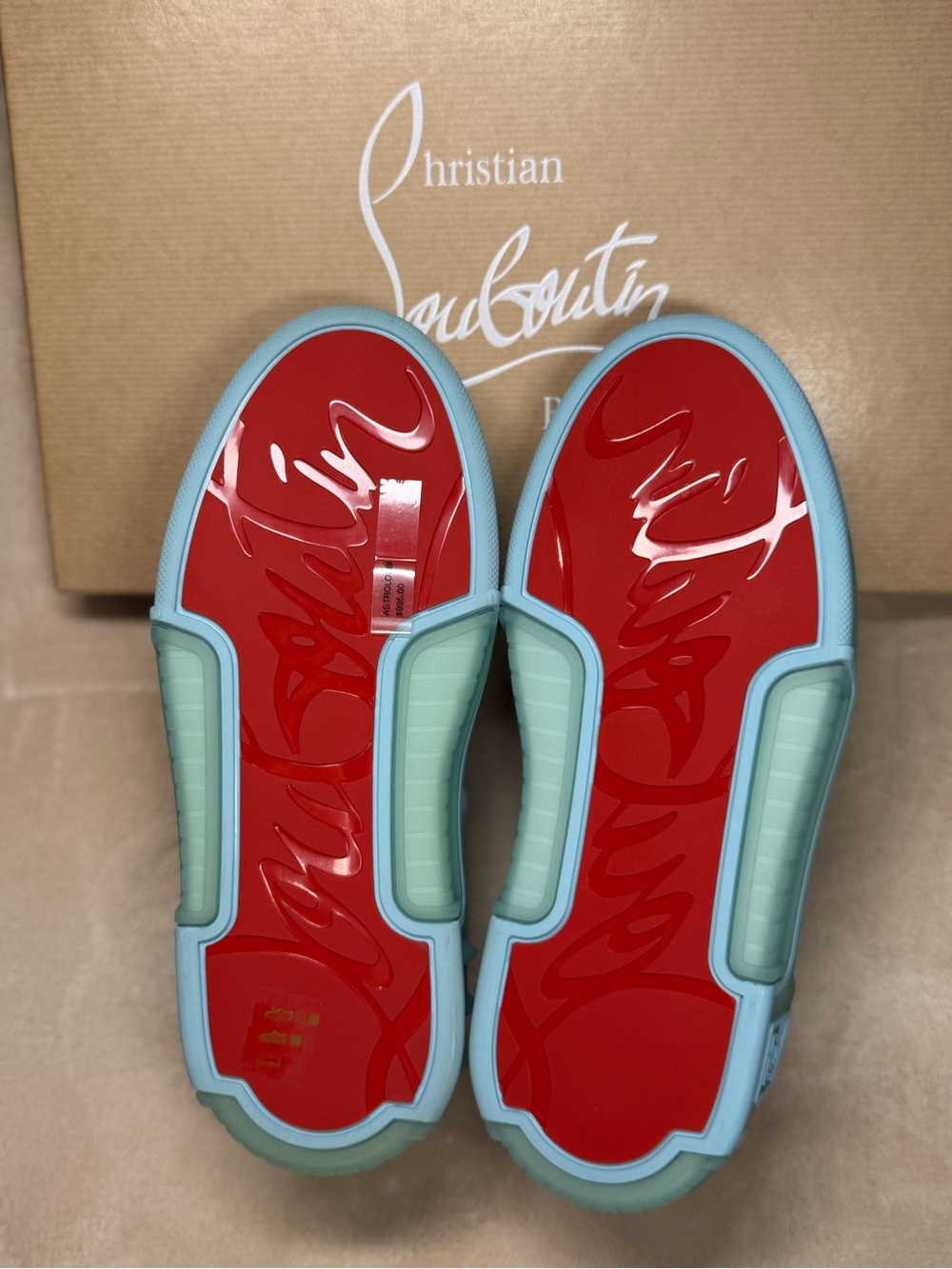 ❤️Christian Louboutin ASTROLOUBI DONNA FLAT SIZE 37 New authentic! - Picture 3 of 5